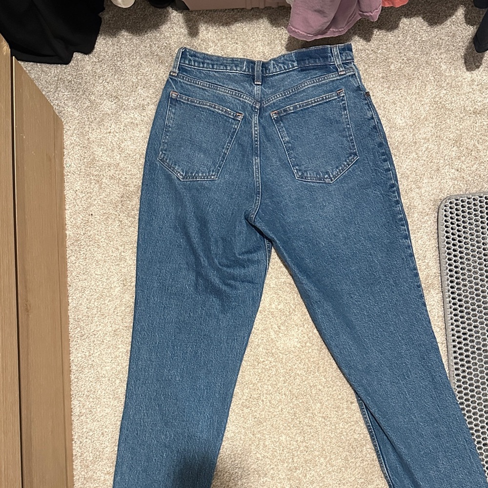 Abercrombie & Fitch Straight Leg Blue Jeans - Picture 3 of 3